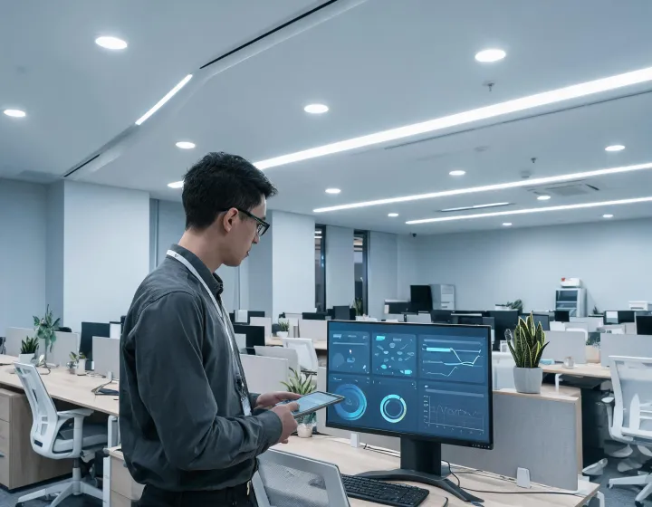 Fagerhult office lighting and controls dashboard